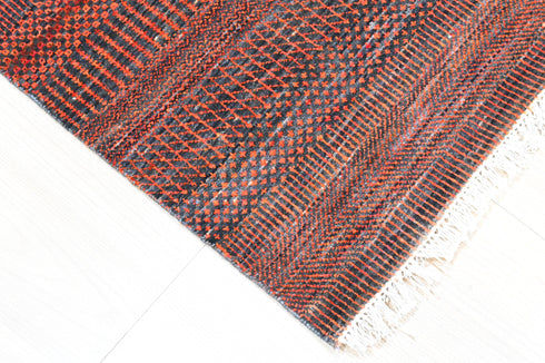 8 X 10 Ft Indoor Area Rug, Saree Silk Designer Rug, Indian Hand Knotted Rug, Oriental Rug, Living Floor Rug Home Decor