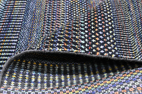 9 X 9 Square Hand Knotted Black and Multi Indoor Contemporary Area Rug Home Decor #100%HANDMADERUG #LOOMTOROOMRUG