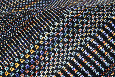 9 X 9 Square Hand Knotted Black and Multi Indoor Contemporary Area Rug Home Decor #100%HANDMADERUG #LOOMTOROOMRUG