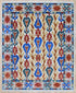 8 X 10 Ft Indian Hand Knotted Multi Color Abstract Pattern Design Area Rug #WoolRug Home Decor