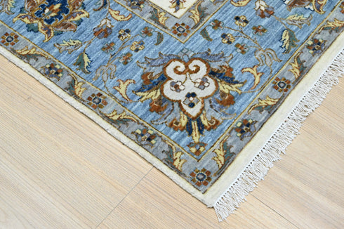 8 X 10 Ft Wool Area Rug, Hand Knot Rug, Indoor Floor Covering Rug, Contemporary Rug, Indian Handmade Carpet Home Decor