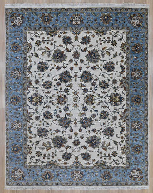 8 X 10 Ft Wool Area Rug, Hand Knot Rug, Indoor Floor Covering Rug, Contemporary Rug, Indian Handmade Carpet Home Decor