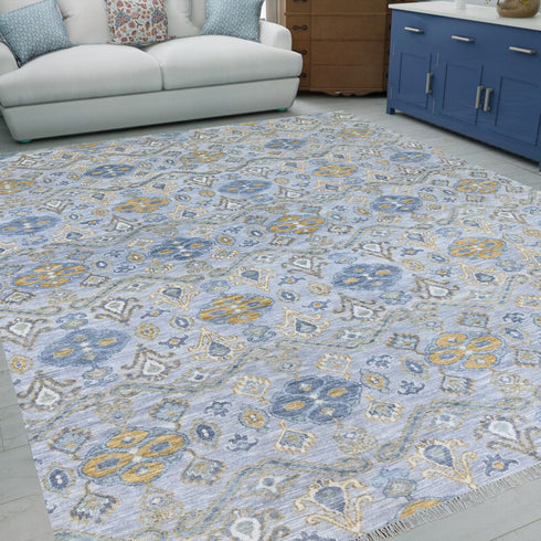 10 x 14 Ft Area Rug, Indoor Floor Rug, Indian Handmade Contemporary Rug, Abstract Design Rug, Modern Design Rug