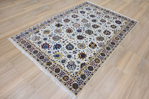 6 X 9 Ft Hand Knotted Area Rug, Floral Pattern Rug, Designer Rug, Indian Rug - Indian Art Home Decor