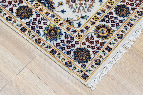 6 X 9 Ft Hand Knotted Area Rug, Floral Pattern Rug, Designer Rug, Indian Rug - Indian Art Home Decor