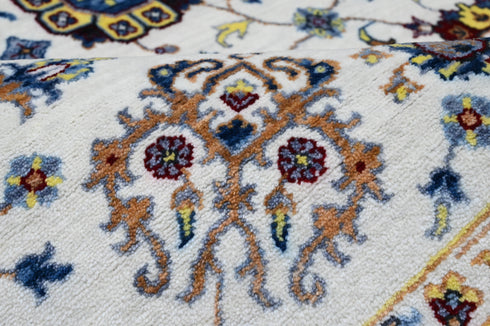 6 X 9 Ft Hand Knotted Area Rug, Floral Pattern Rug, Designer Rug, Indian Rug - Indian Art Home Decor