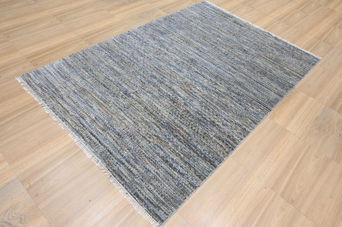 6 X 9 Ft Indian Hand Knotted Contemporary Indoor Area Rug #WoolRug #Grey Color Rug #LivingRug Home Decor - 100%HANDMADERUG