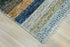 Hand-Knotted Textured Stripe Rug 10x14 ft | Versatile Neutral & Blue Palette for Modern Interiors