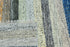 Hand-Knotted Textured Stripe Rug 10x14 ft | Versatile Neutral & Blue Palette for Modern Interiors
