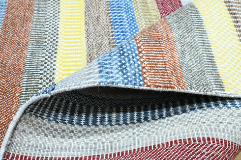 8 X 10 Feet Multi Color Wool Area Rug, Hand Knot Rug, Indoor Floor Covering Rug, Contemporary Rug, Indian Handmade Carpet Home Decor