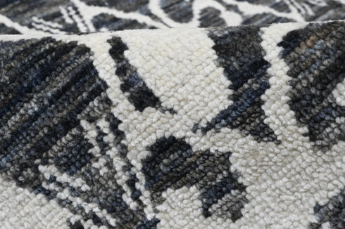 9 X 12 Ft Area Rug, Hand Knotted Modern Rug, Abstract Design Rug, Contemporary Rug, Indoor Living Rug Home Decor