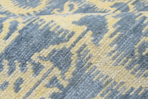 9 X 12 Ft Indoor Area Rug, Abstract Design Rug, Indian Hand Knotted Rug, Oriental Rug, Living Floor Rug Home Decor