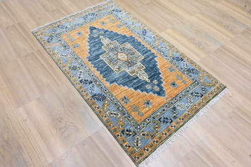 4 X 6 Ft Indian Hand Knotted Contemporary Oushak Area Rug Home Decor