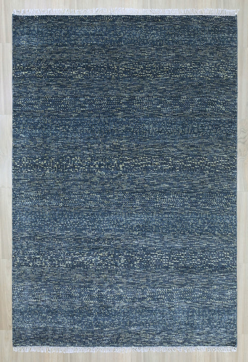 6 X 9 Ft Indian Hand Knotted Contemporary Charcoal Color Indoor Area Rug #WoolRug #LivingRug Home Decor - 100%HANDMADERUG