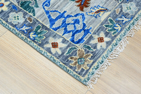 8 X 10 Feet Wool Area Rug, Hand Knot Oushak Rug, Indoor Floor Covering Rug, Contemporary Rug, Indian Handmade Carpet Home Decor