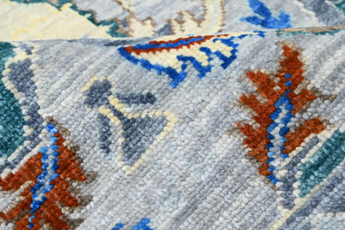 8 X 10 Feet Wool Area Rug, Hand Knot Oushak Rug, Indoor Floor Covering Rug, Contemporary Rug, Indian Handmade Carpet Home Decor