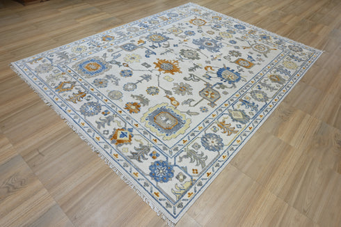 9 X 12 Ft Indoor Area Rug, Abstract Design Rug, Indian Hand Knotted Rug, Oriental Rug, Living Floor Rug Home Decor