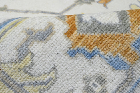 9 X 12 Ft Indoor Area Rug, Abstract Design Rug, Indian Hand Knotted Rug, Oriental Rug, Living Floor Rug Home Decor