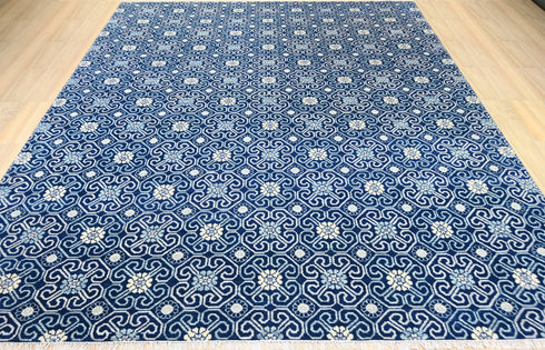 12 x 15 Ft Indian Hand Knotted Oversize Contemporary Style #Wool Area Rug #PatternRug #AbstractFloorRug #IndoorRug