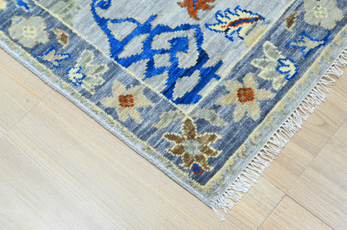 8 X 10 Feet Wool Area Rug, Hand Knot Oushak Rug, Indoor Floor Covering Rug, Contemporary Rug, Indian Handmade Carpet Home Decor
