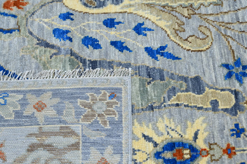 8 X 10 Feet Wool Area Rug, Hand Knot Oushak Rug, Indoor Floor Covering Rug, Contemporary Rug, Indian Handmade Carpet Home Decor