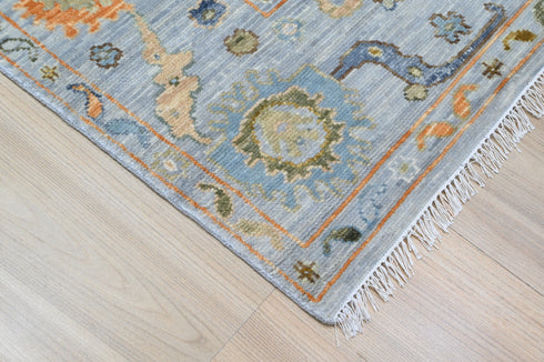 9 X 12 Ft Indoor Area Rug, Abstract Design Rug, Indian Hand Knotted Rug, Oriental Rug, Living Floor Rug Home Decor