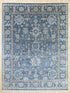 9 X 12 Ft Indoor Area Rug, Abstract Design Rug, Indian Hand Knotted Oushak Rug, Oriental Rug, Living Floor Rug Home Decor