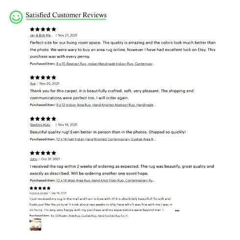 6 X 9 Ft Indoor Area Rug, Abstract Rug, Hand Knotted Multi Color Contemporary Rug, Indian Handmade Rug, Floor Carpet - 100%HANDMADERUG