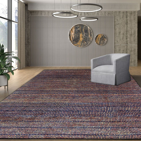 8 X 10 ft Brown Color Rug Indian Hand Knotted Contemporary Style Indoor Bedroom Area Rug #LivingRug Home Decor - 100%HANDMADERUG